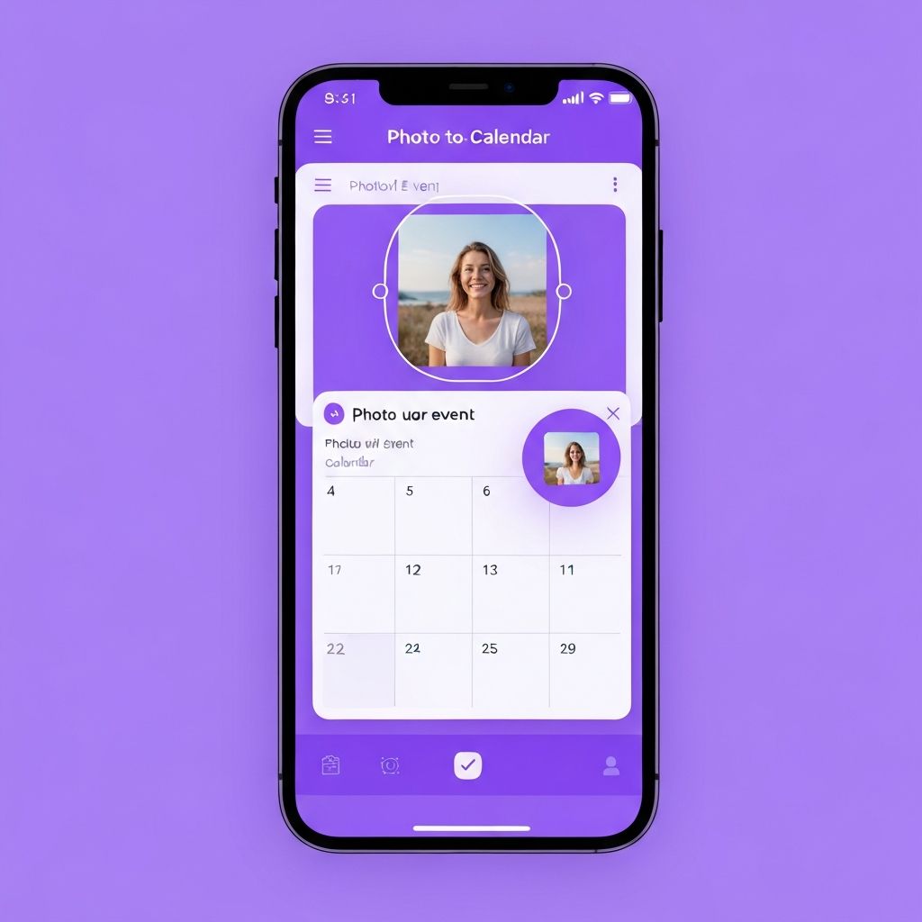 Photo to Calendar App Screenshot